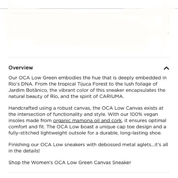 Cariuma Oca Low Green like new - Picture 7 of 8